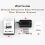 Хаб подставка Qwiizlab MC61 для Mac mini M4 M4 Pro NVMe SSD Thunderbolt 40Gbps